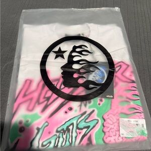 White and Pink Graphic Tee
